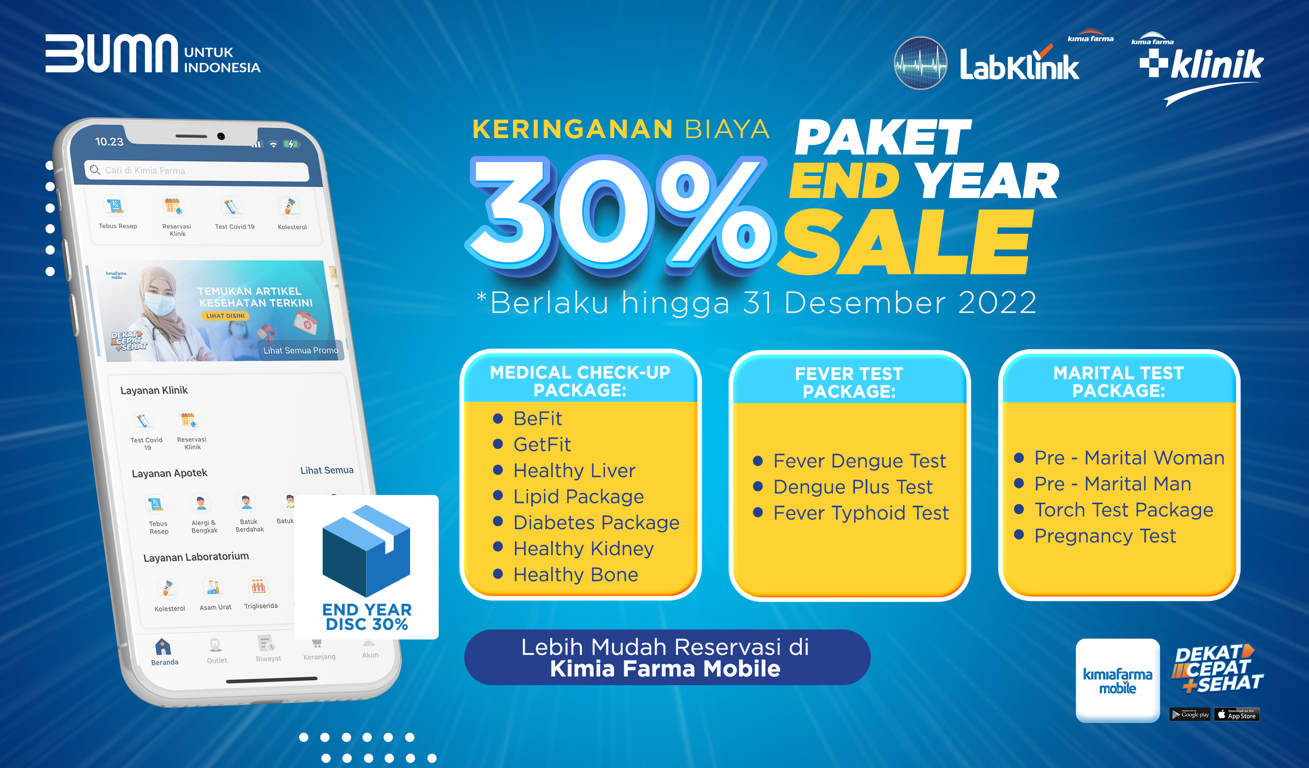 Read more about the article End Year Sale! Medical Check-Up Hemat di Kimia Farma Mobile!