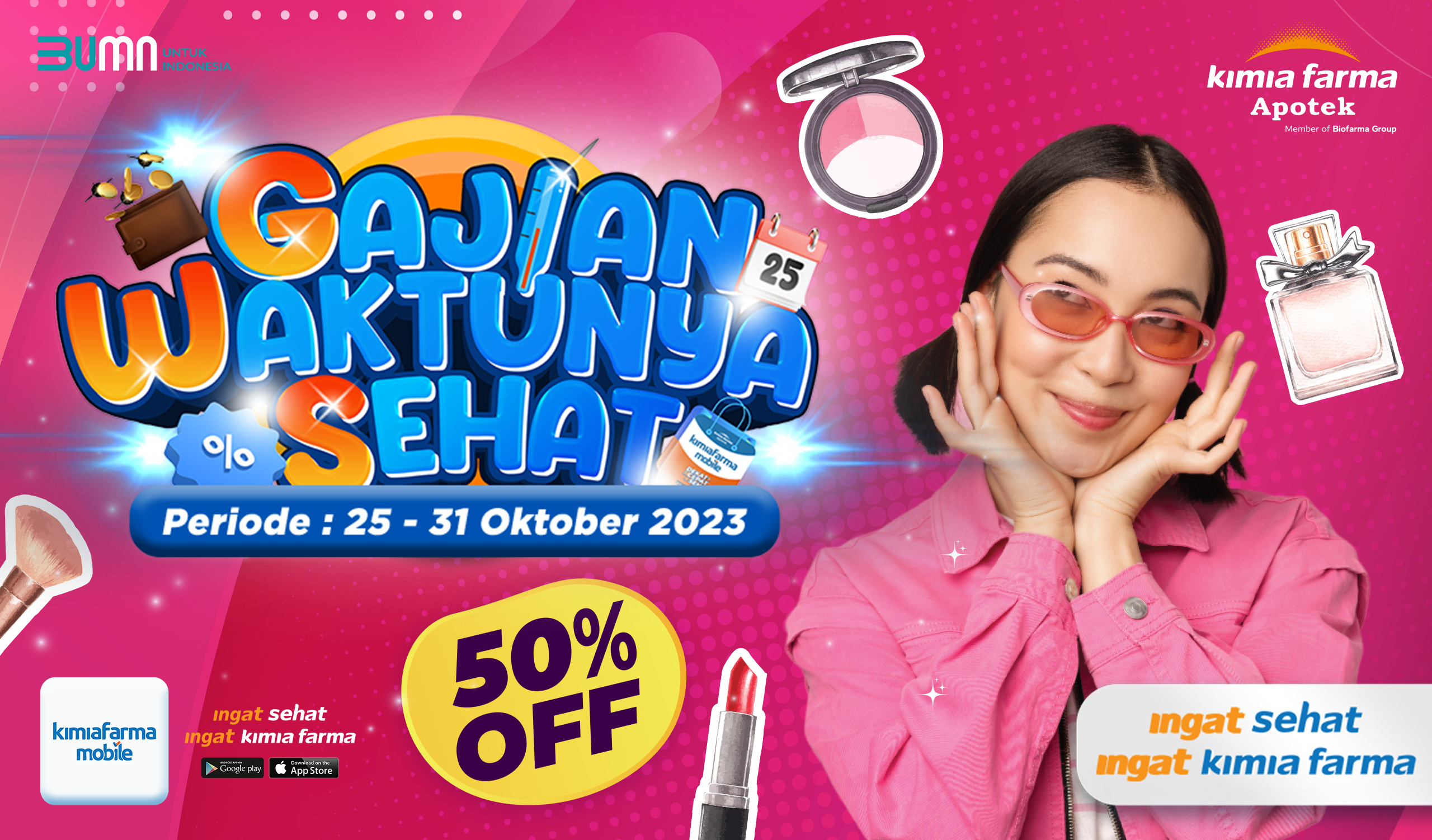 Read more about the article Gajian Waktunya Sehat Spesial Beauty Fair di Kimia Farma Mobile Up To 50%!